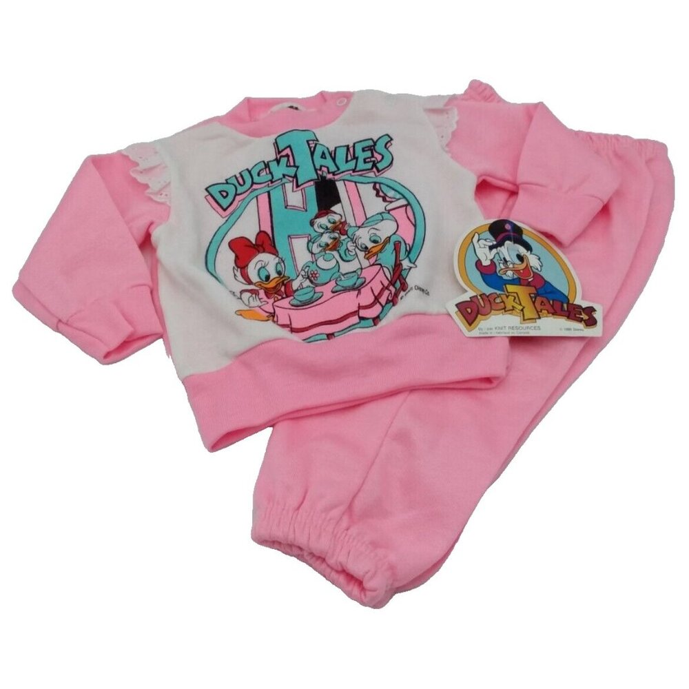 Walt Disney Duck Tales Infant Girls Activewear Set Outfit 18 Months Vintage 1986